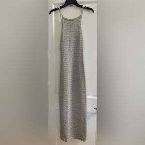 Elegant Gray Knit Dress